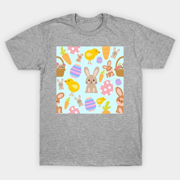 Easter Animals Pattern T-Shirt by GemmasGems